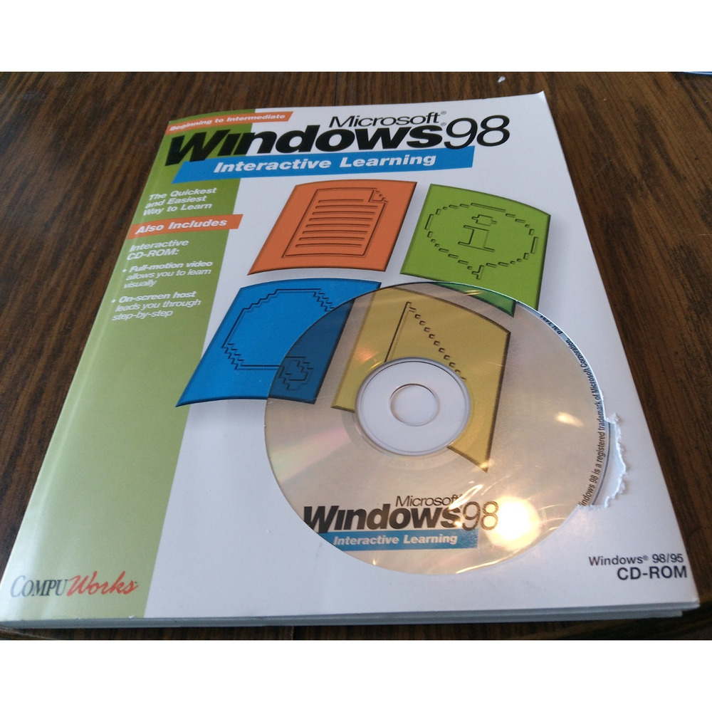 Microsoft Windows 98 Interactive Learning By Stuart Rosen (1998 Poundview)
